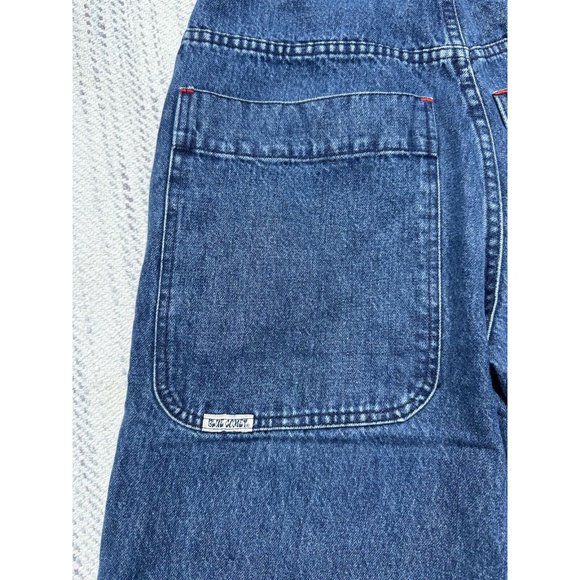 Blue Comet Shorts 31 Blue Jean Denim Jorts Raw Hems Wide Leg Vintage Adult Mens - Picture 13 of 16